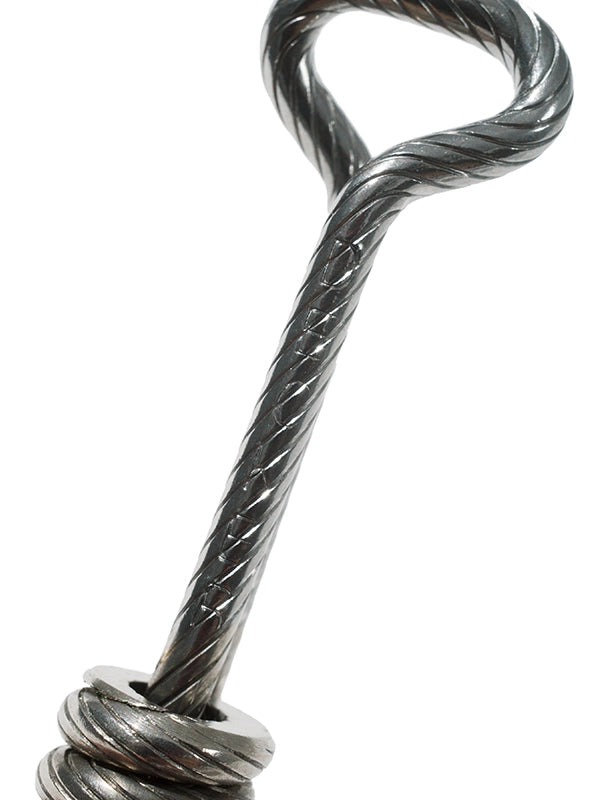 Roped Stainless Steel Key Chain