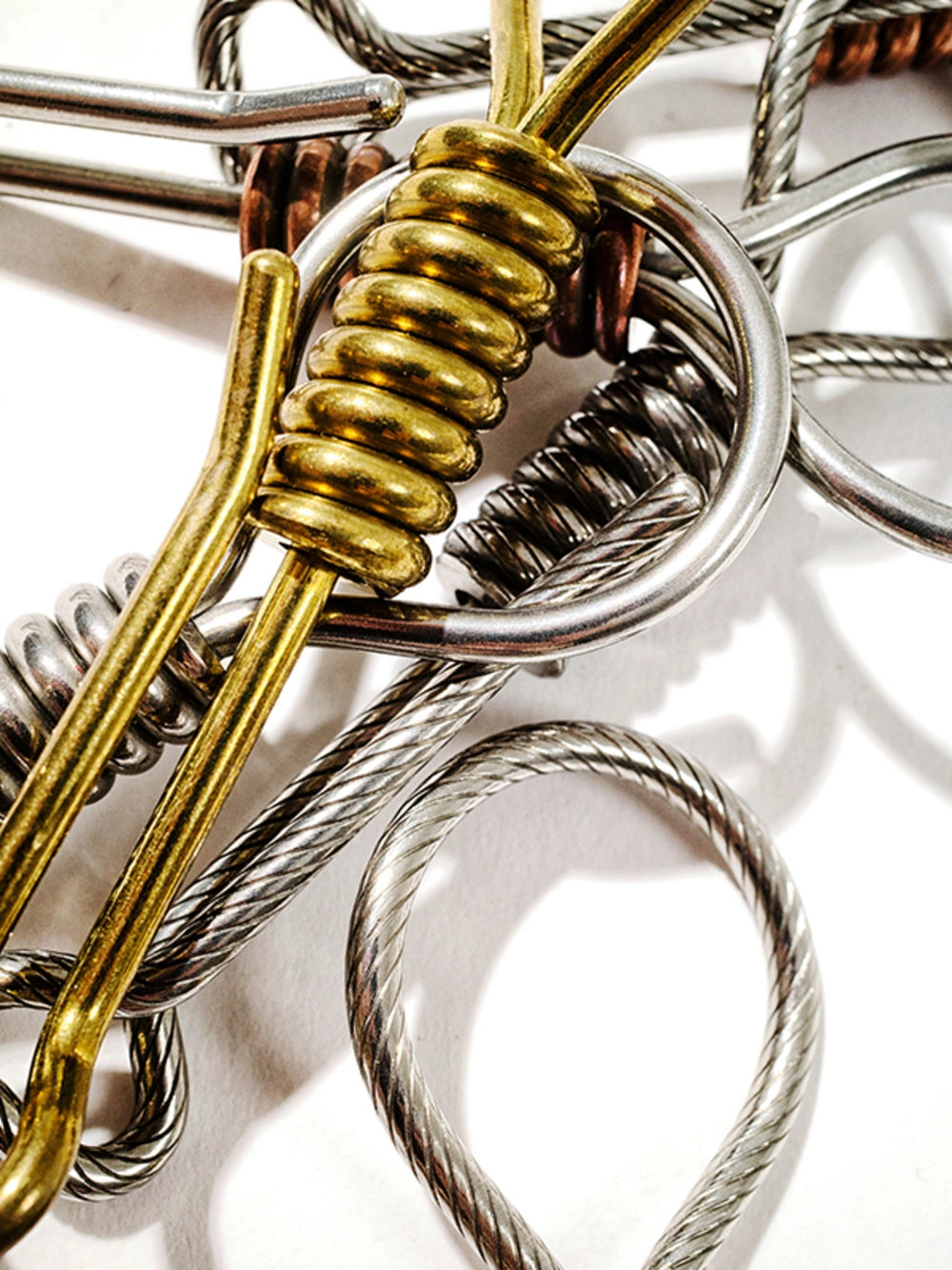 Roped Stainless Steel Key Chain