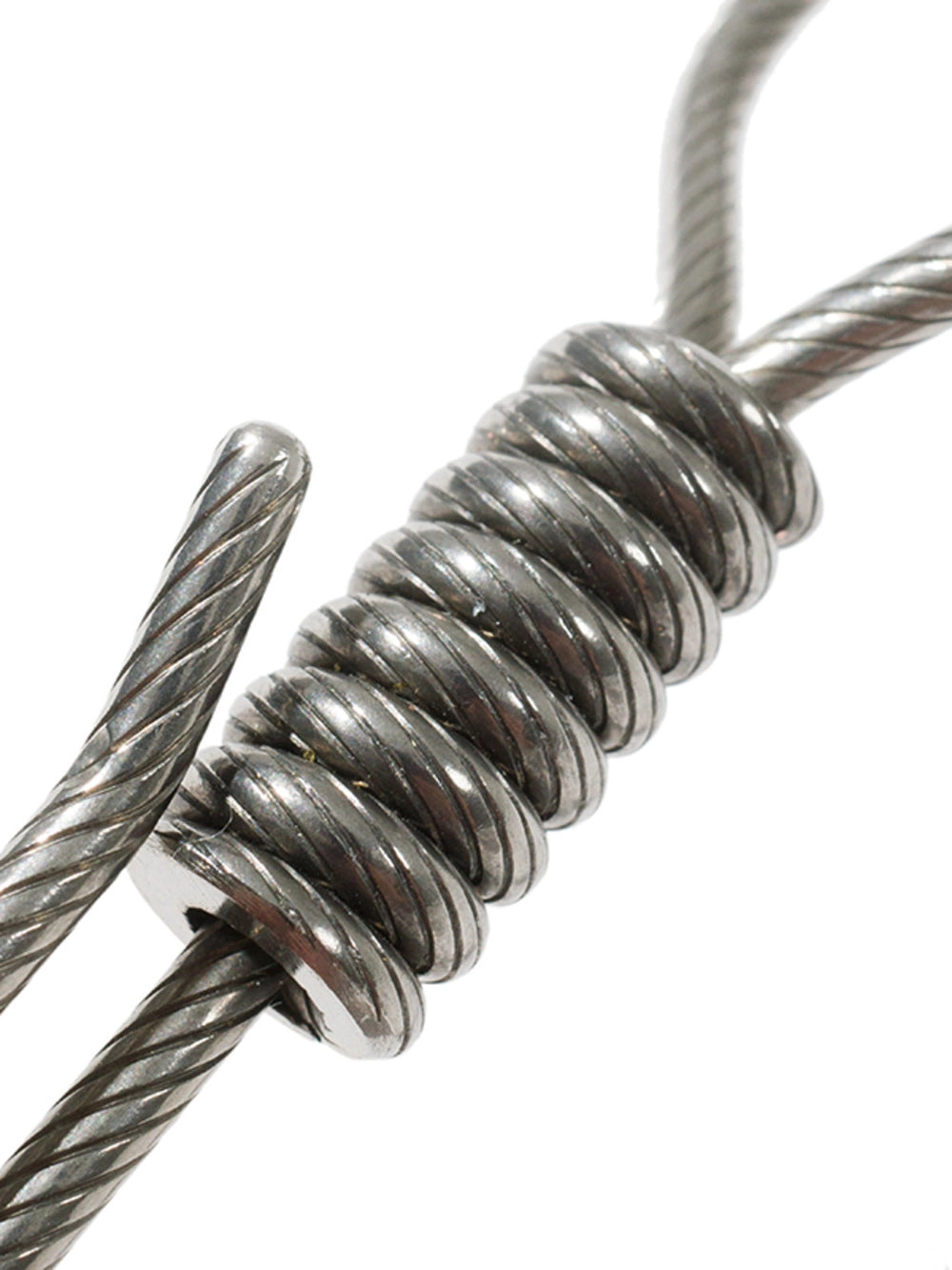 Roped Stainless Steel Key Chain